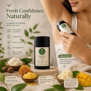 Elegant floral deodorant balm by Natura Touch for everyday freshness