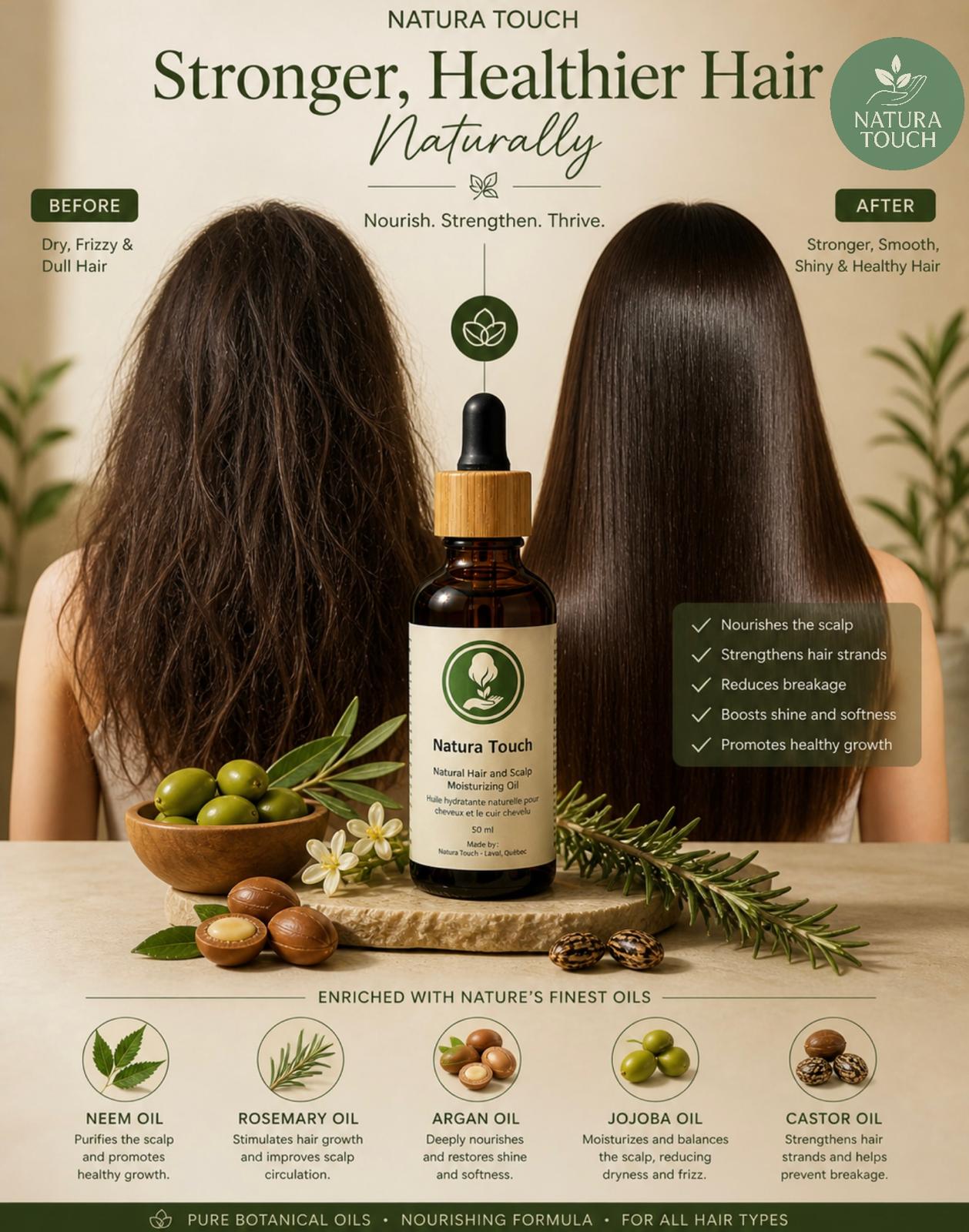 lightweight hair oil texture fast absorbing formula
